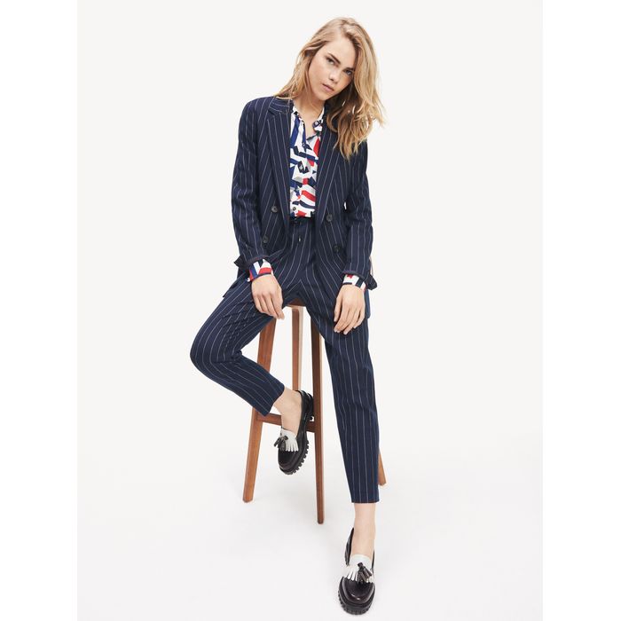 blusa manga longa tommy hilfiger feminina