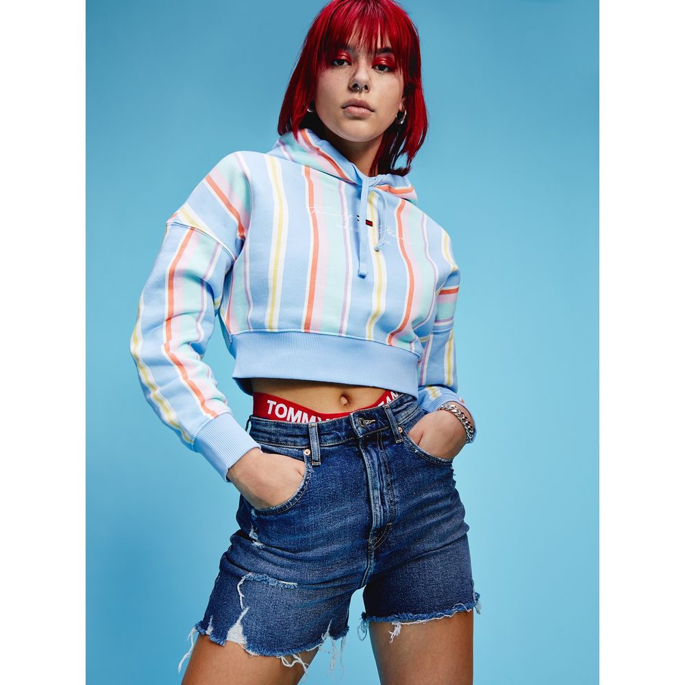 crop tommy hilfiger moletom com capuz