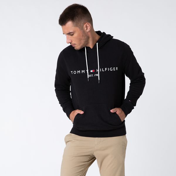 teddy moletom com capuz tommy hilfiger