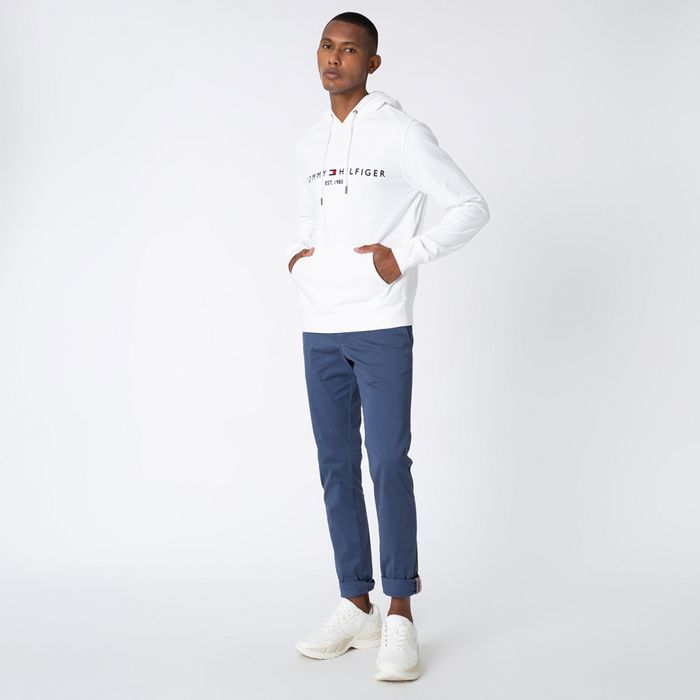 tommy small logo moletom com capuz