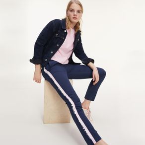 Tommy-Jeans-Calca-Listra-Lateral-Azul