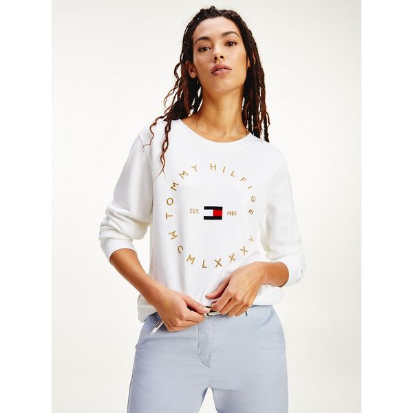 tommy hilfiger red moletom com capuz women's