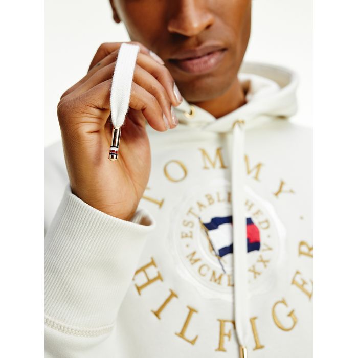 tommy hilfiger logo moletom com capuz