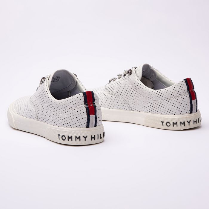 Tommy Tênis Masculino Couro Com Micro Furos | TOMMY HILFIGER - Tommy  Hilfiger
