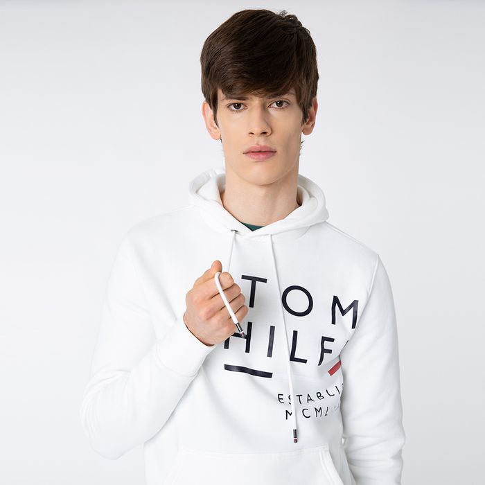 tommy hilfiger signature moletom com capuz