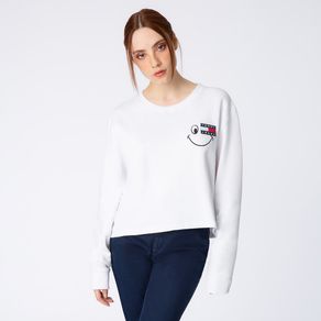 Tommy-Jeans-T-shirt-Logo-Smile--Manga-Longa