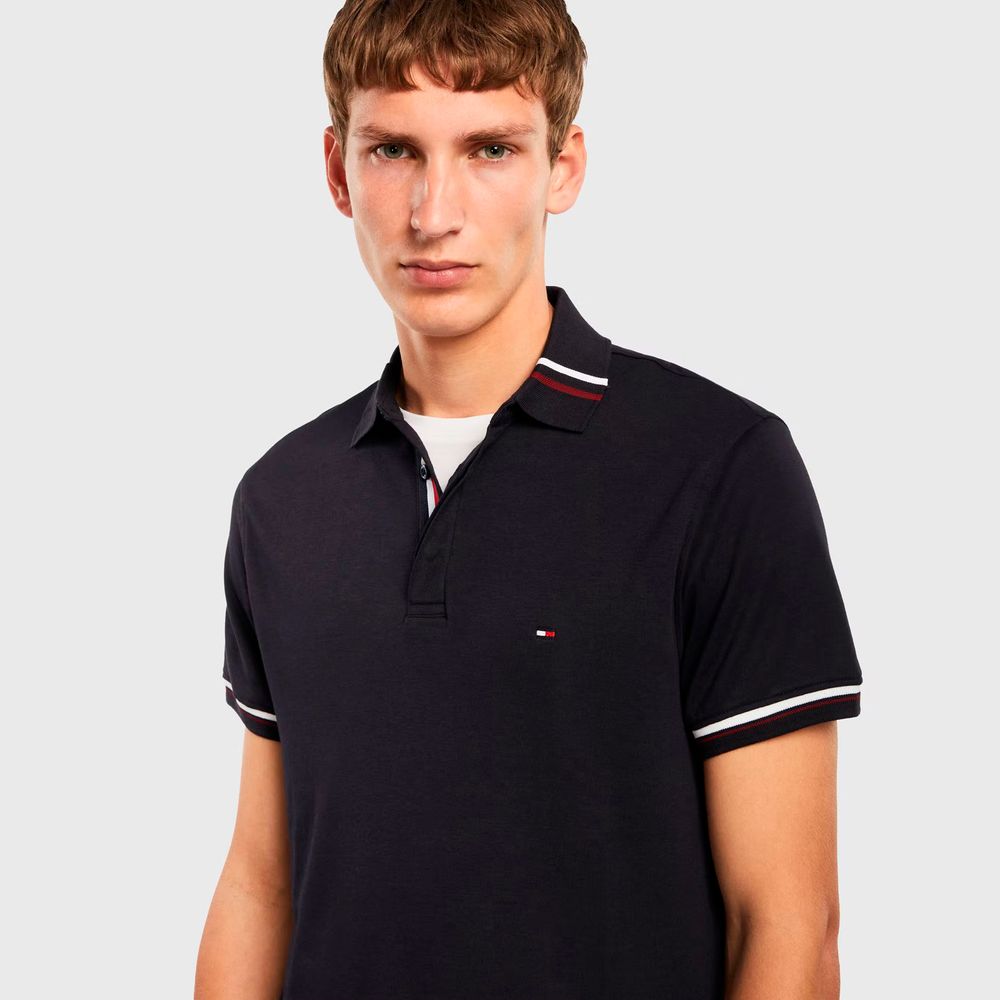 Polo Regular Faixa Gola Tommy Hilfiger Tommy Hilfiger