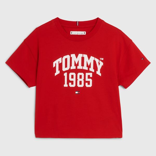 Camiseta Infantil Escrita Gráfica Tommy Hilfiger