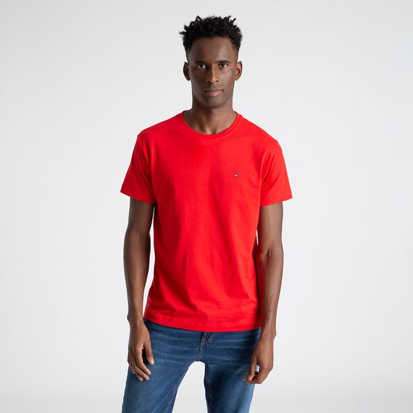 Roupas - Camisetas Tommy Hilfiger Masculino Vermelho – Tommy Hilfiger