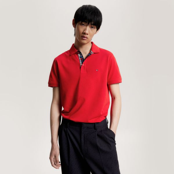 Camiseta Tommy Hilfiger Polo Masculino MW0MW00413-654 M - Vermelho