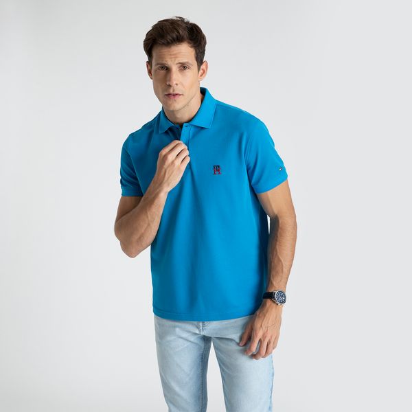 CAMISA POLO SLIM FIT 1985 AZUL MARINHO TOMMY HILFIGER - Mystore Fashion Man