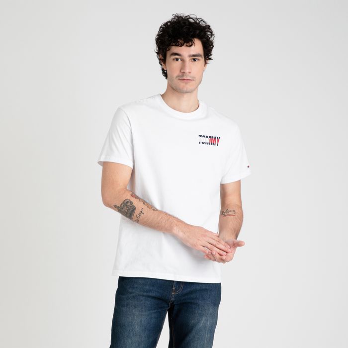 Camiseta Clássica Logo Costas Tommy Jeans