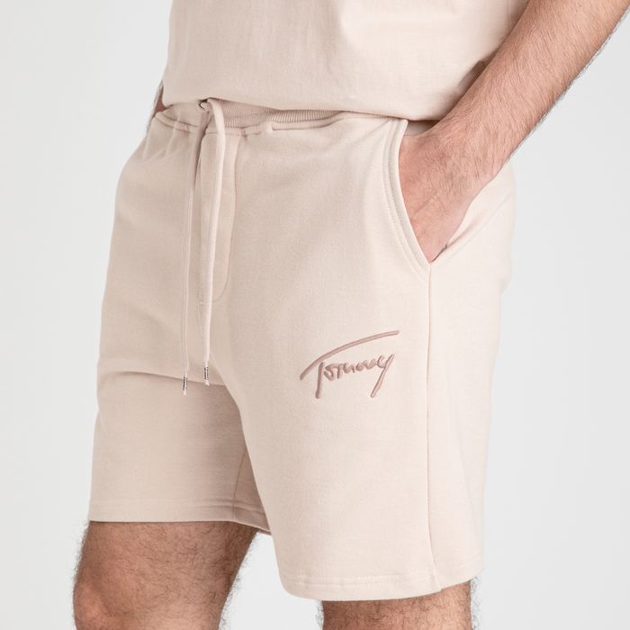 Men's Beige Sweat Shorts