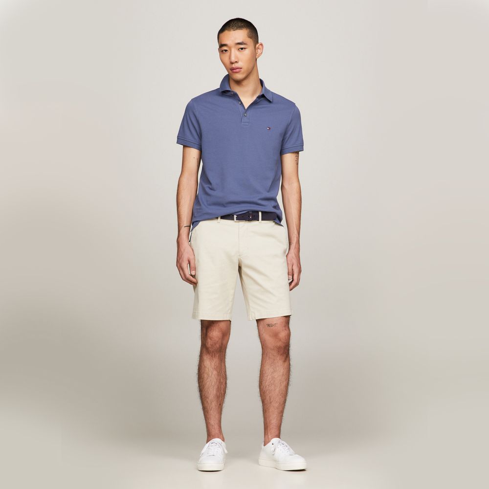 Tommy Hilfiger polo manica corta 1985 slim fit blu